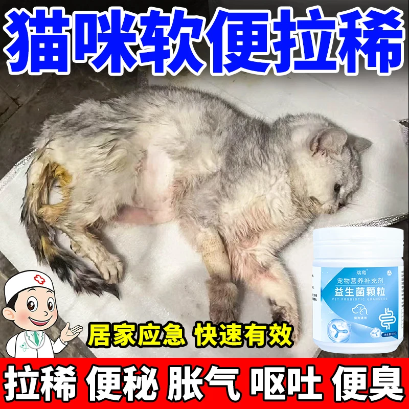 猫咪益生菌肠胃调理拉稀专用软便克星呕吐拉肚子助消化营养品猫用