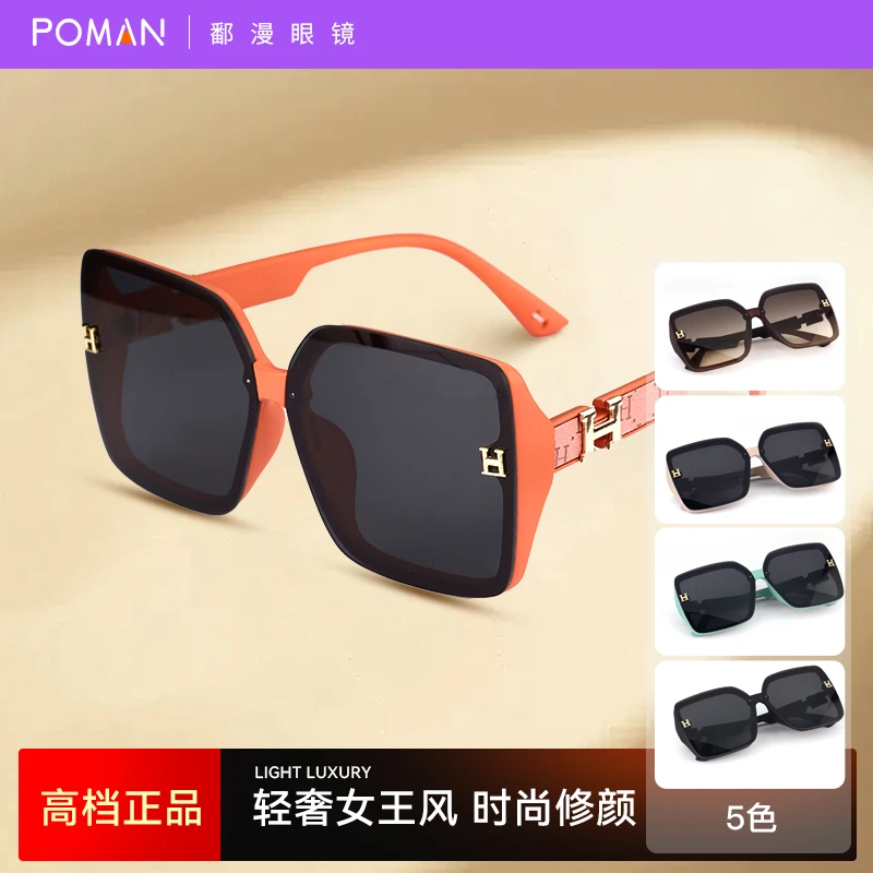 轻奢百搭女款精致潮流太阳眼镜时尚大框遮阳防紫外线显脸小墨镜