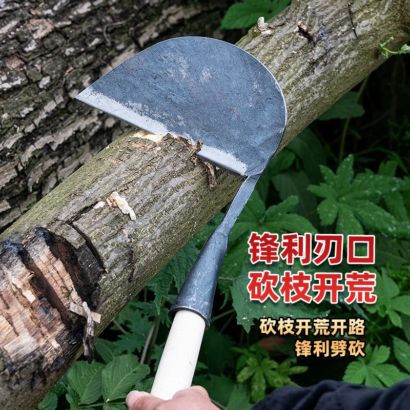 农用老式镰刀锰钢铁匠锻打土镰刀割草镰特快刀修枝弯刀除草刀手工