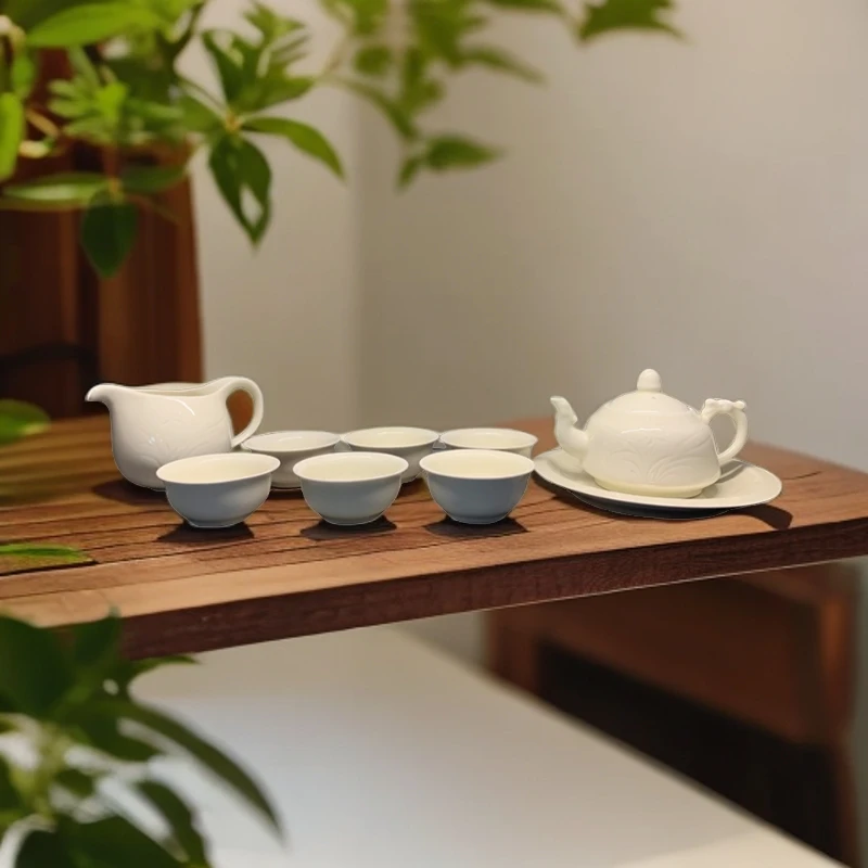 定瓷套壶，定窑，茶具套装，名窑高品质白瓷礼盒简约陶瓷茶壶瓷杯
