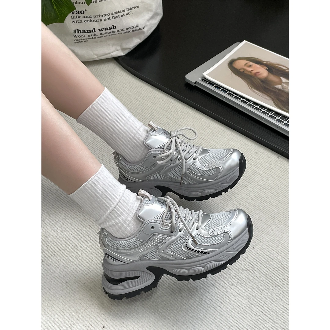 老爹鞋女款秋季2024新款爆款百搭厚底鞋子运动鞋轻便增高女鞋