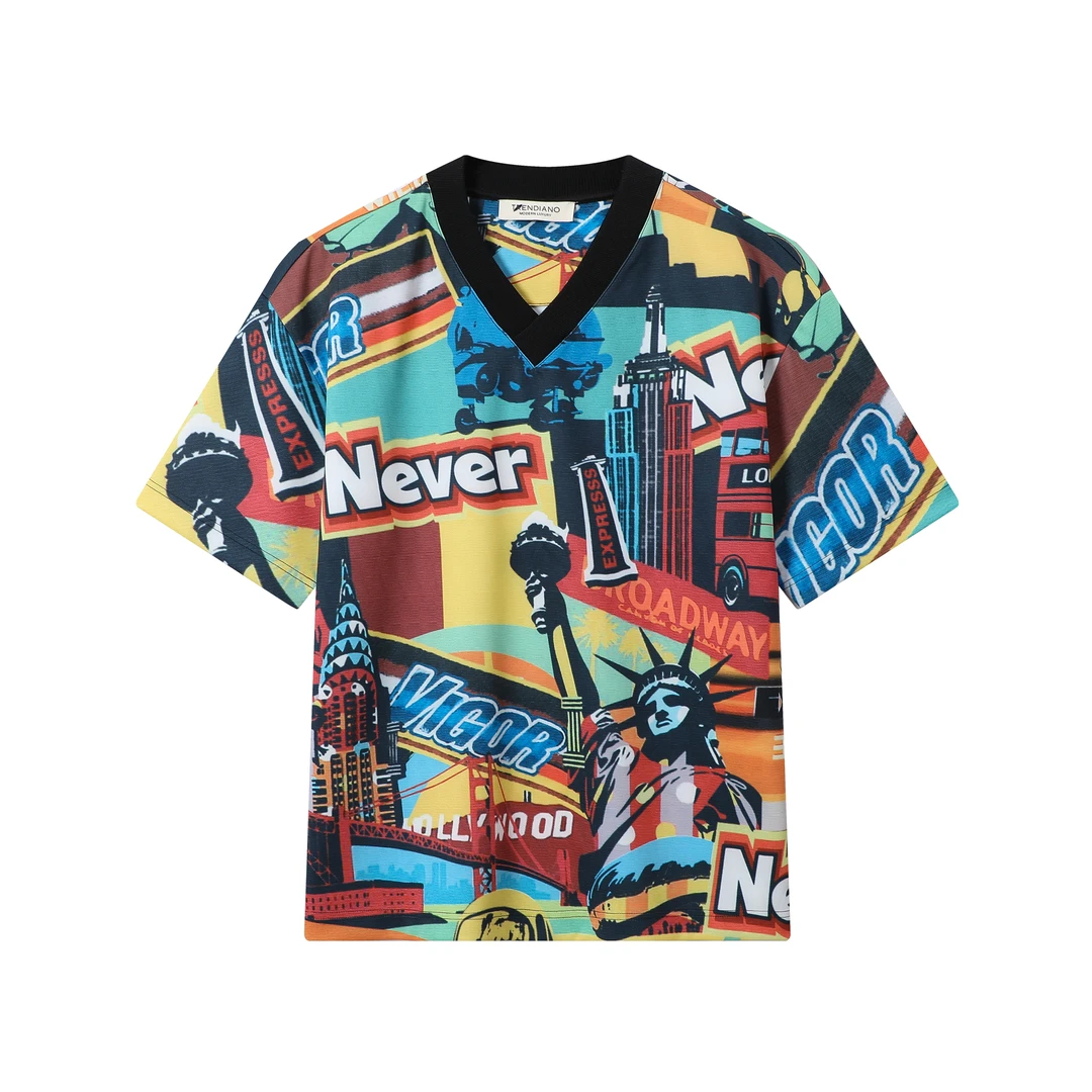 327--2021040空气层针织短袖圆领T恤