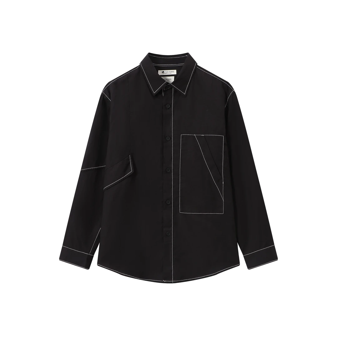 174--1014760莱赛尔麻料长袖衬衫