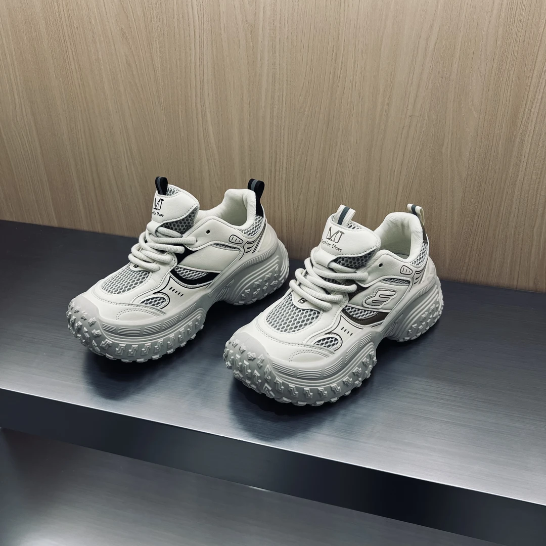 老爹鞋女鞋舒适2024新款时尚百搭女士夏季透气春季厚底休闲鞋单鞋