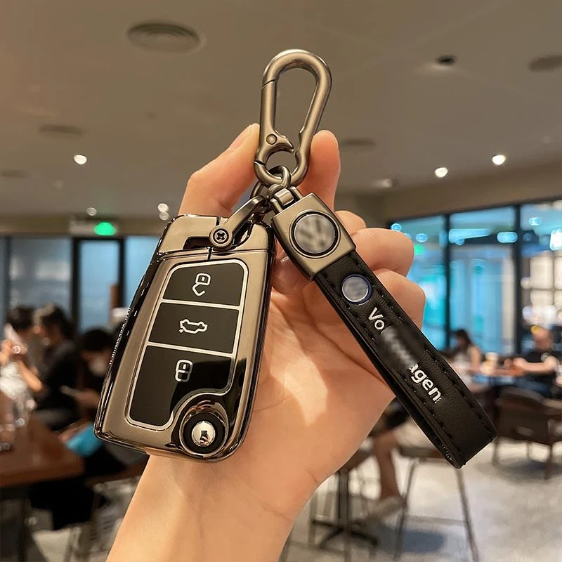 适用大众钥匙套速腾途观宝来朗逸探岳帕萨特途岳polo高尔夫壳23款