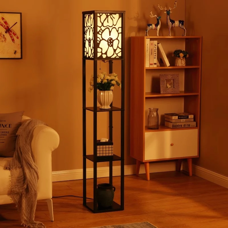 落地灯台灯氛围灯国风新中式茶几客厅创意禅意复古立式书房地台灯