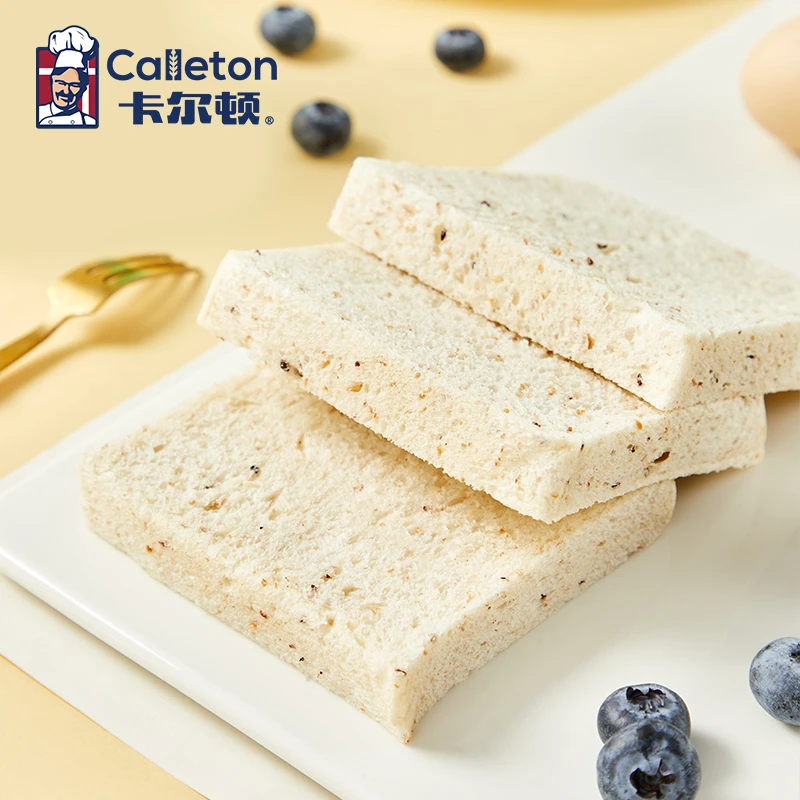 卡尔顿（Calleton）藜麦无边吐司面包早餐零食粗粮代餐整箱420g