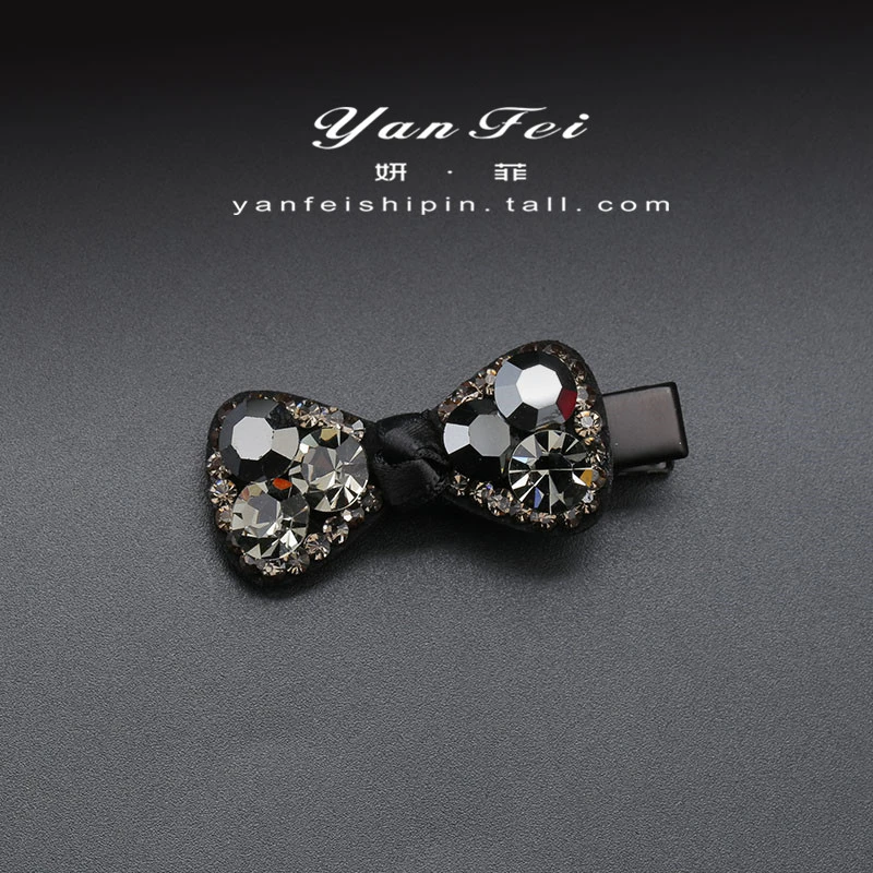 一字夹迷你发卡发夹碎发头饰蝴蝶结刘海夹水钻边夹成人鸭嘴夹