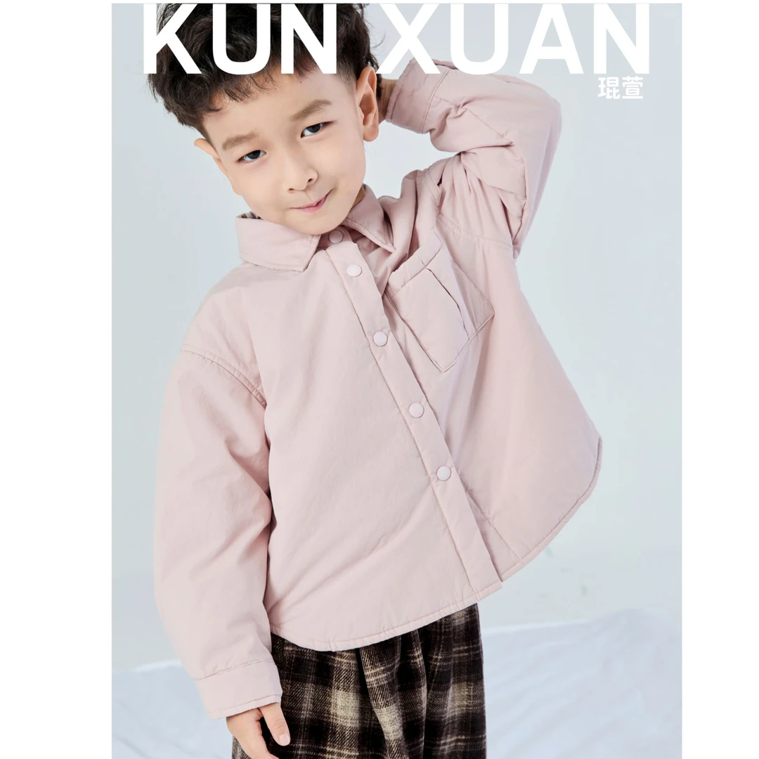 【琨萱】“”秋冬款男女童定制款新中式国风衬衫AU57S061