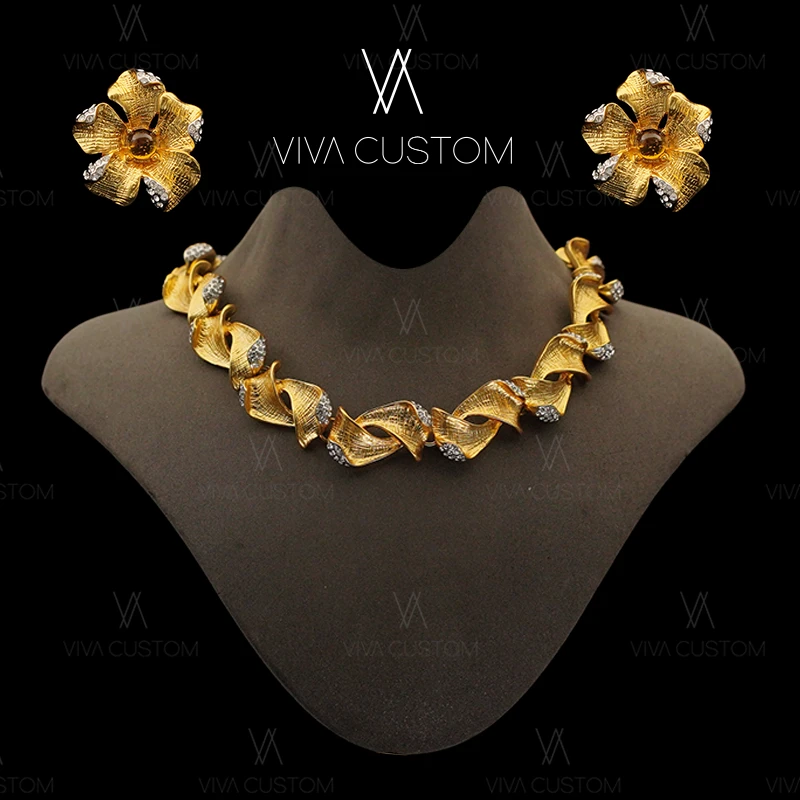 （精工）法式波纹叶子花套装M