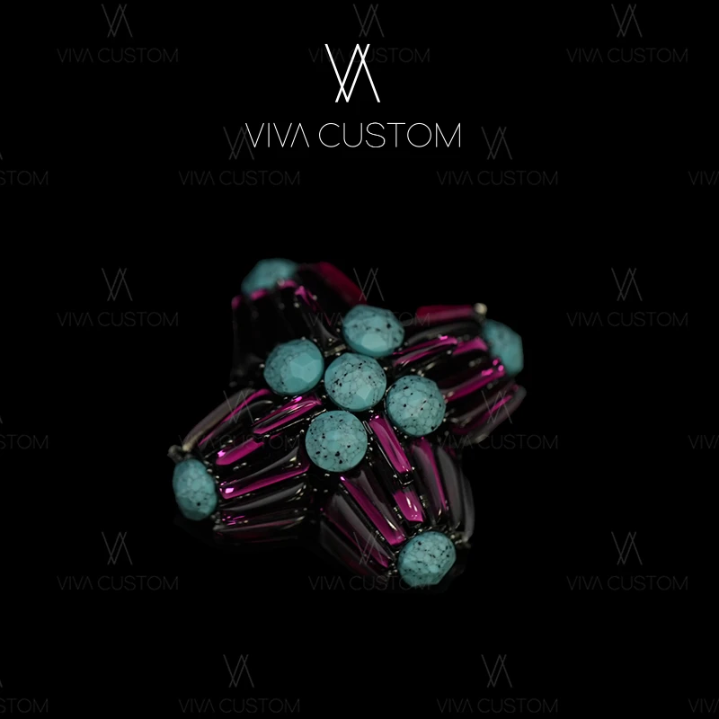 合金胸针 复古宫廷风设计感个性大气酷炫竖纹胸针