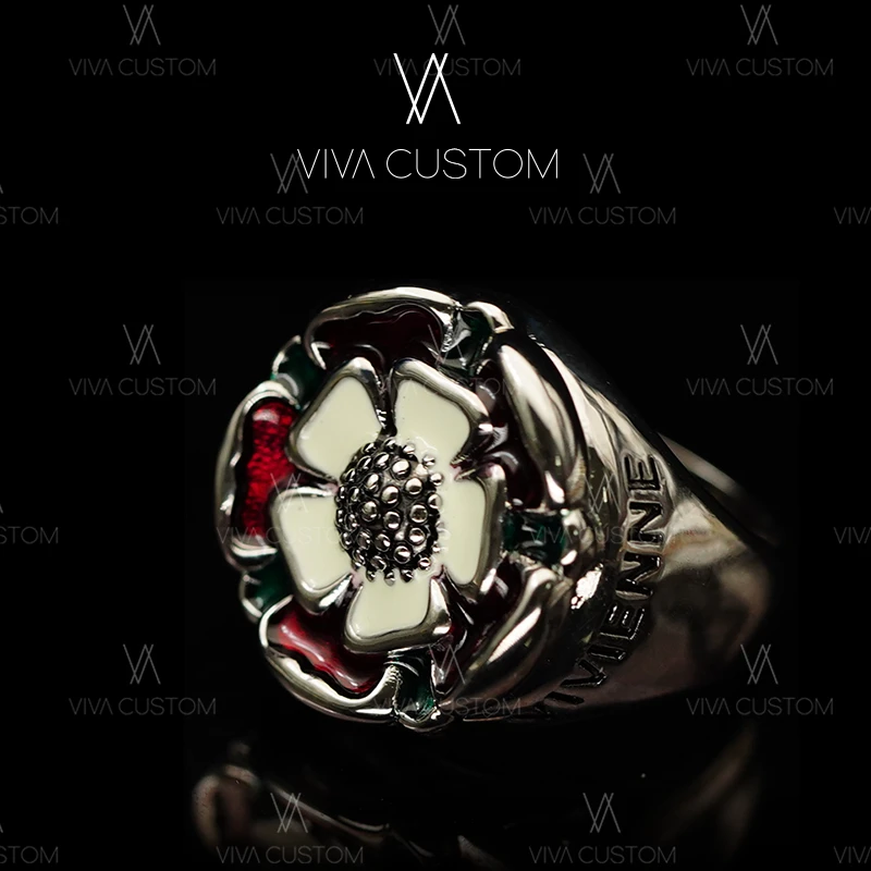 合金戒指 中古玫瑰花纹戒指}