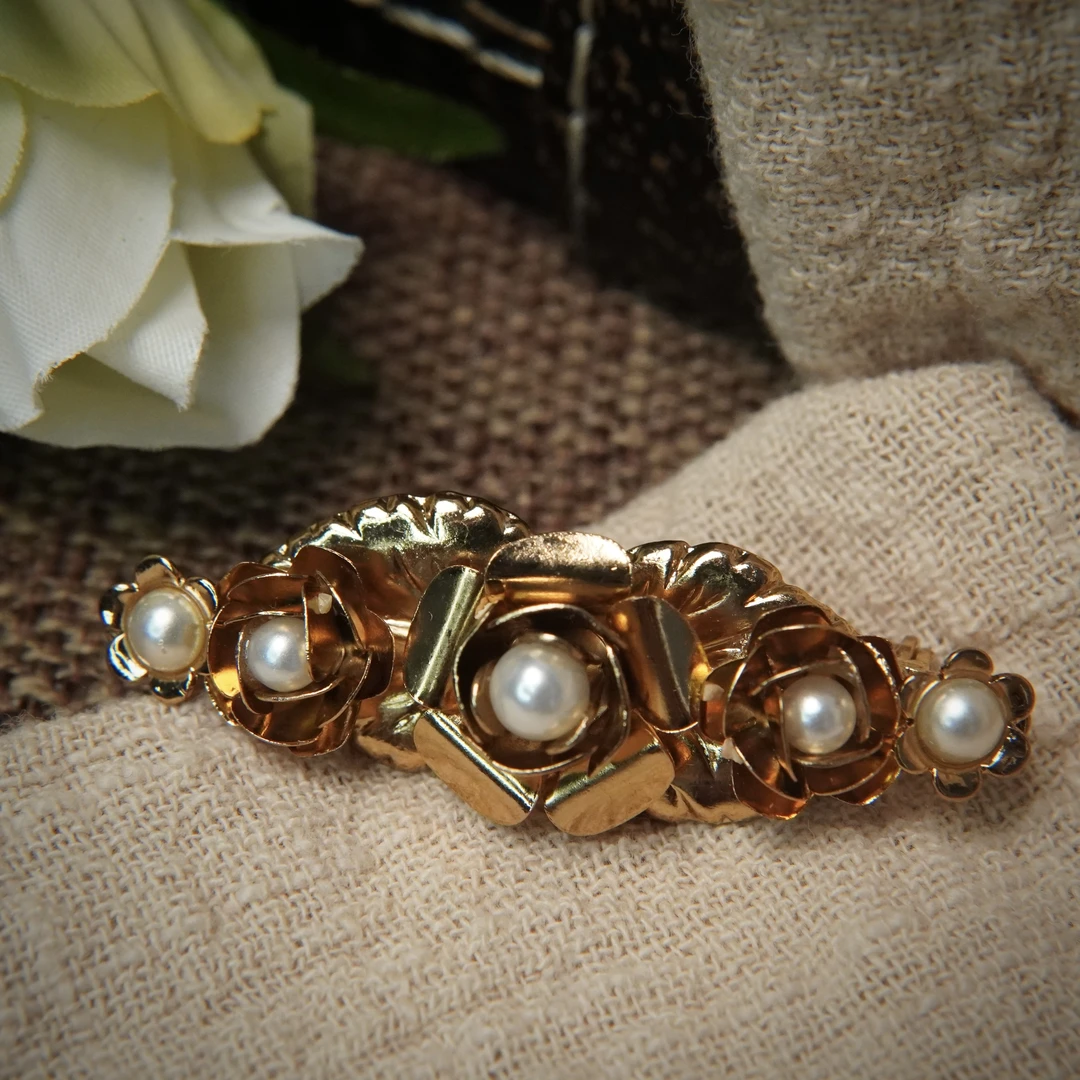 铜合金胸针 翡冷翠中古 佛罗伦萨薇拉胸针W166