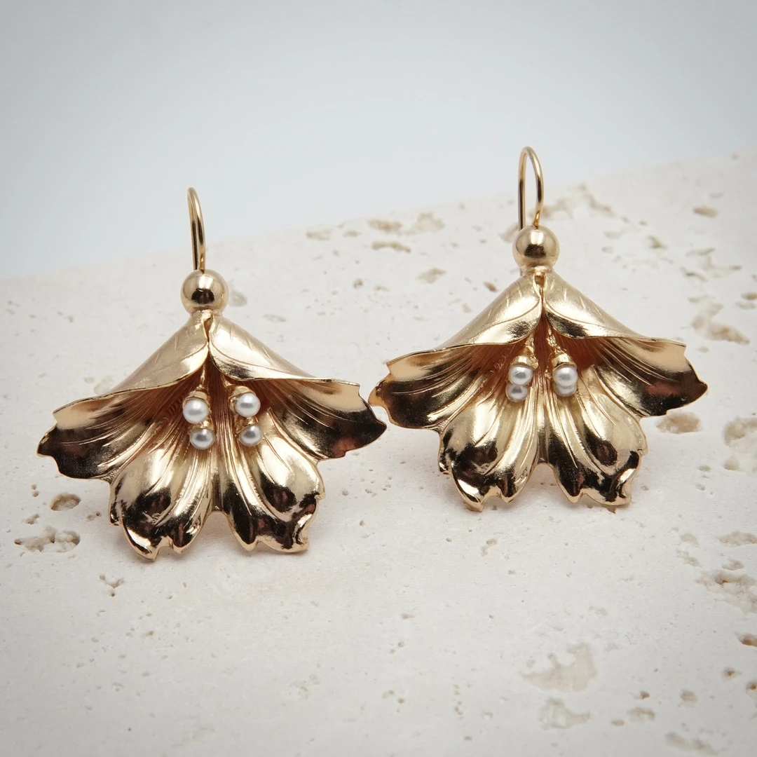 铜合金耳饰 翡冷萃 薇拉阿姨家手作 耳饰 B85