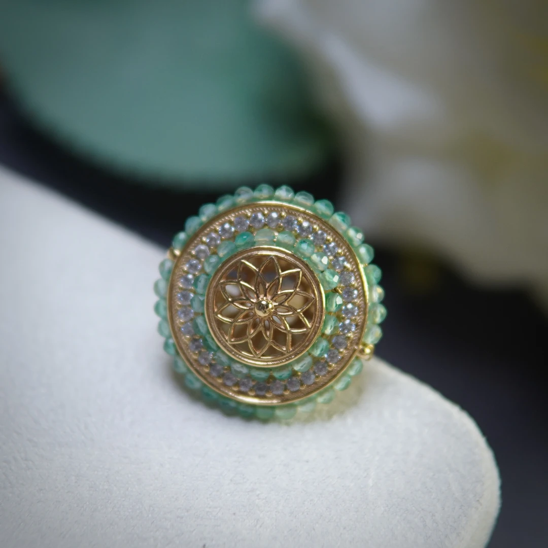 铜合金耳饰 翡冷萃耳钉 欧洲纯手作 IG家 戒指IG24