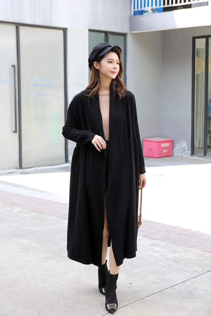 【今彩家】52332 黑咖 秋冬季宽松外套