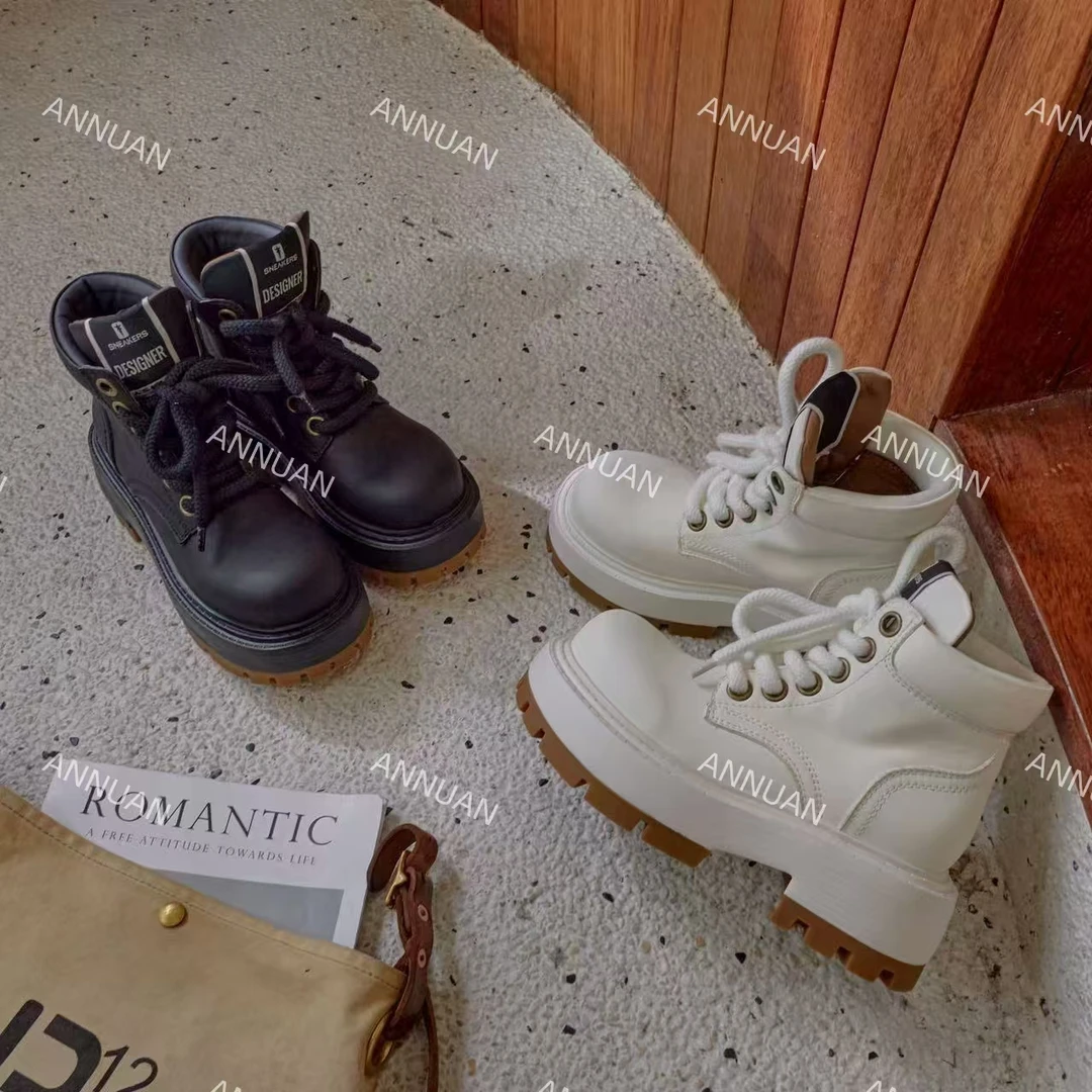 广州安暖家秋季穿新款厚底带时尚韩版靴子女款