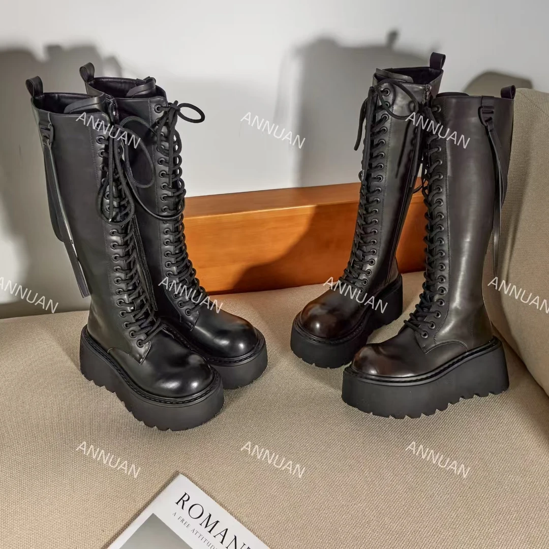 【HeiPa】家秋季穿新款厚底带时尚韩版靴子女款