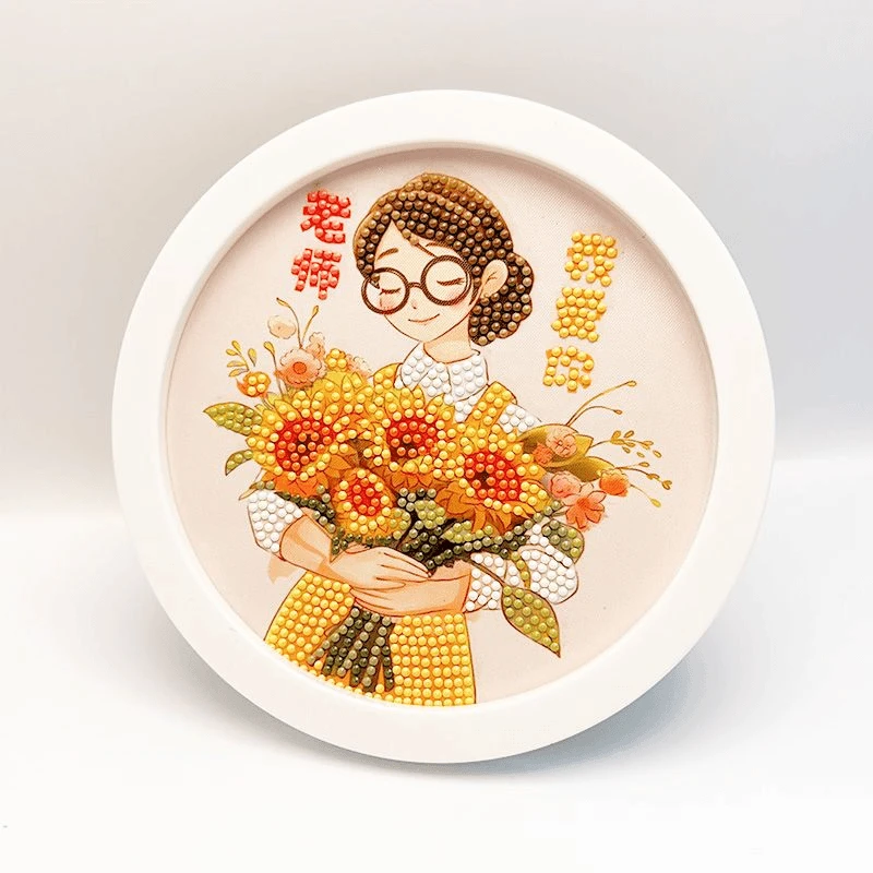教师节礼物新款益智手工玩具钻石画diy毕业老师摆台制作材料M1
