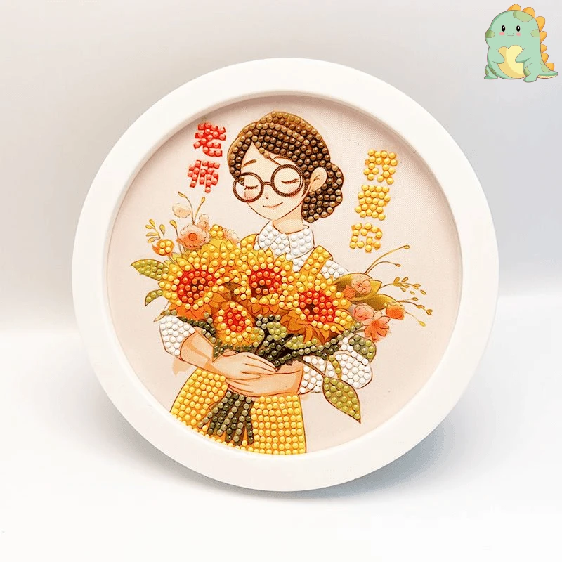 【教师节礼物】新款益智手工玩具钻石画diy毕业老师摆台制作材料