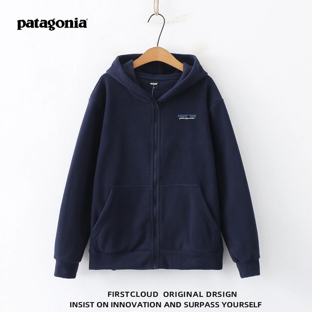 Patagonia/巴塔哥尼亚户外运动秋冬抓绒保暖休闲拉链带帽卫衣
