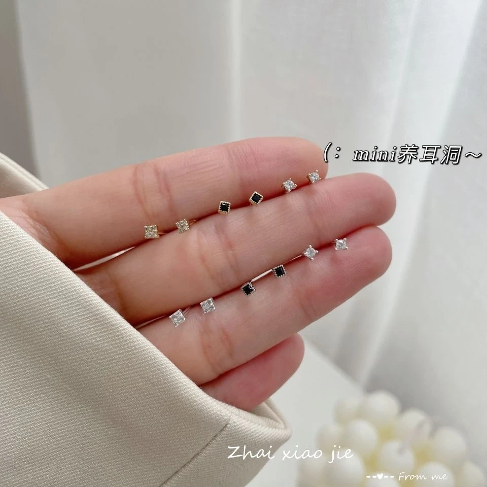 养耳洞925银耳钉2022年新款小巧精致耳骨钉高级感气质睡觉免摘耳