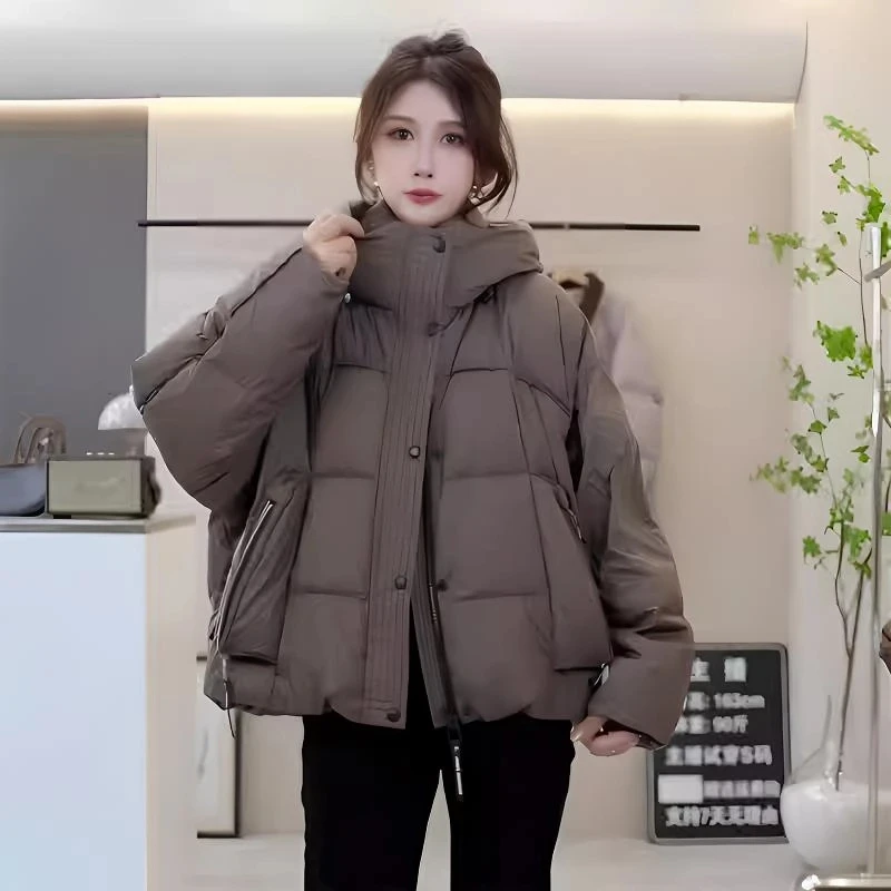 2024新款羽绒服方块泡芙短款时尚百搭保暖冬季爆款外套