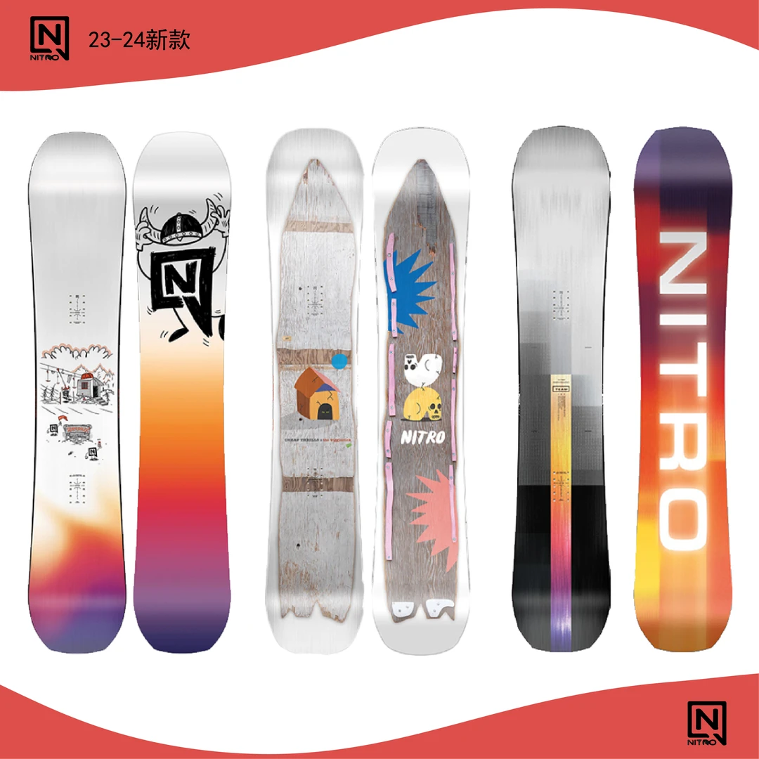 23-24新款NITRO滑雪板男款/女款/儿童青少年