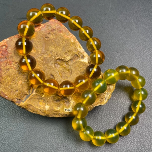 TX018剑龙树a龙血树脂化石卡14手串