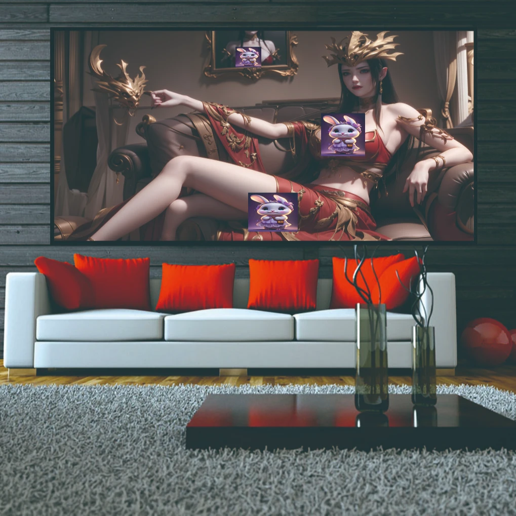 《斗破苍穹美杜莎PVC》现代动漫装饰画40*80