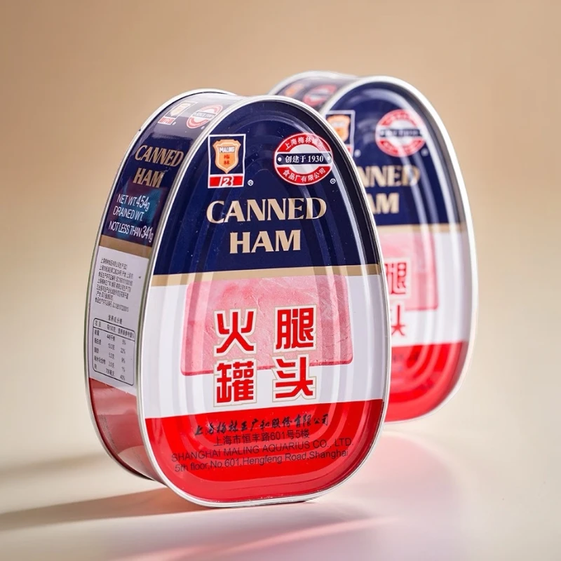 10月3罐精选梅林火腿午餐肉罐头340g猪肉即食方便应急速食学生