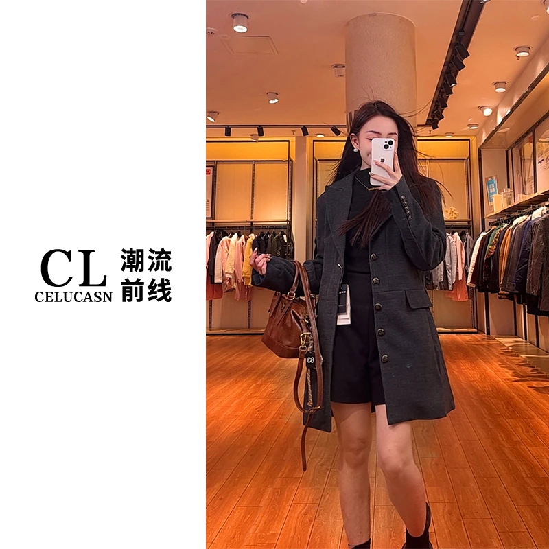 F4VBN0343#秋冬款百搭情侣款呢子外套