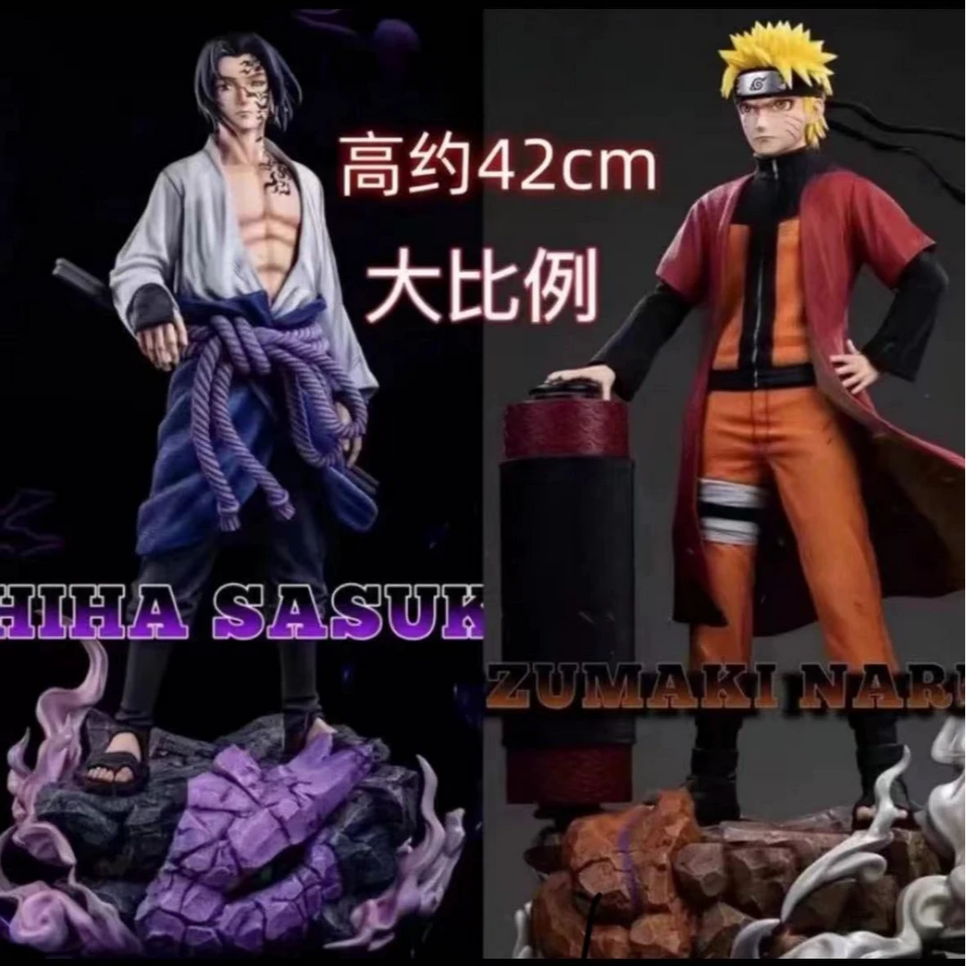 【墨离潮玩】仙人鸣人➕咒印佐助42cm大号带地台精品模玩手办