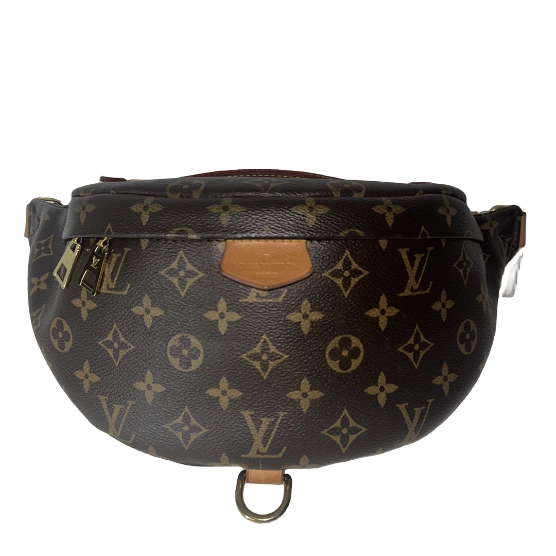 95新 LouisVuitton/路易威登 LV/时尚棕老花胸包经典中古单肩奢侈