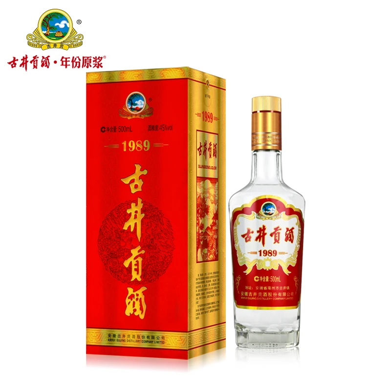 古井贡酒【酒厂直营】1989 浓香型白酒 纯粮酿造 45度500ml*1瓶