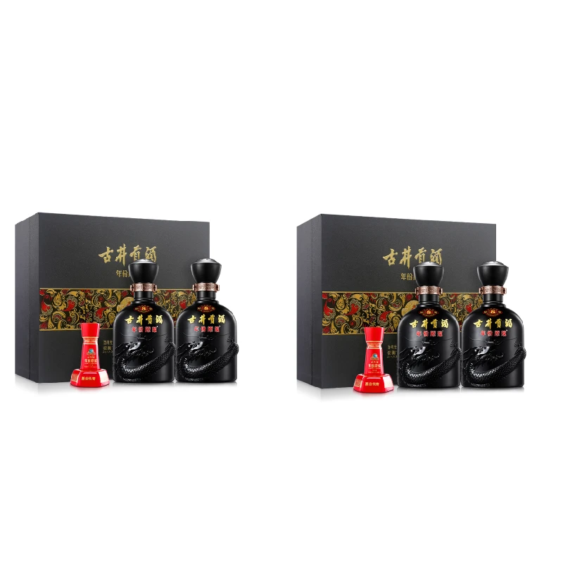 古井贡酒年份原浆新款古8礼盒浓香型白酒套装52度500ml*4瓶