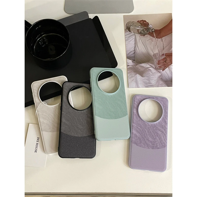 轻奢细闪拼接大理石适用华为mate60Pro手机壳mate60全包新款防摔