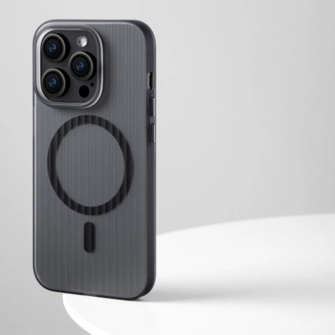 磨砂瓦楞苹果14promax手机壳磁吸行李箱iPhone13透明高级全包硬壳