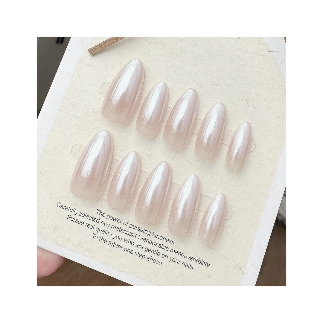 【高定海莉珍珠】婉之手工穿戴甲 高级美甲师纯手工作品