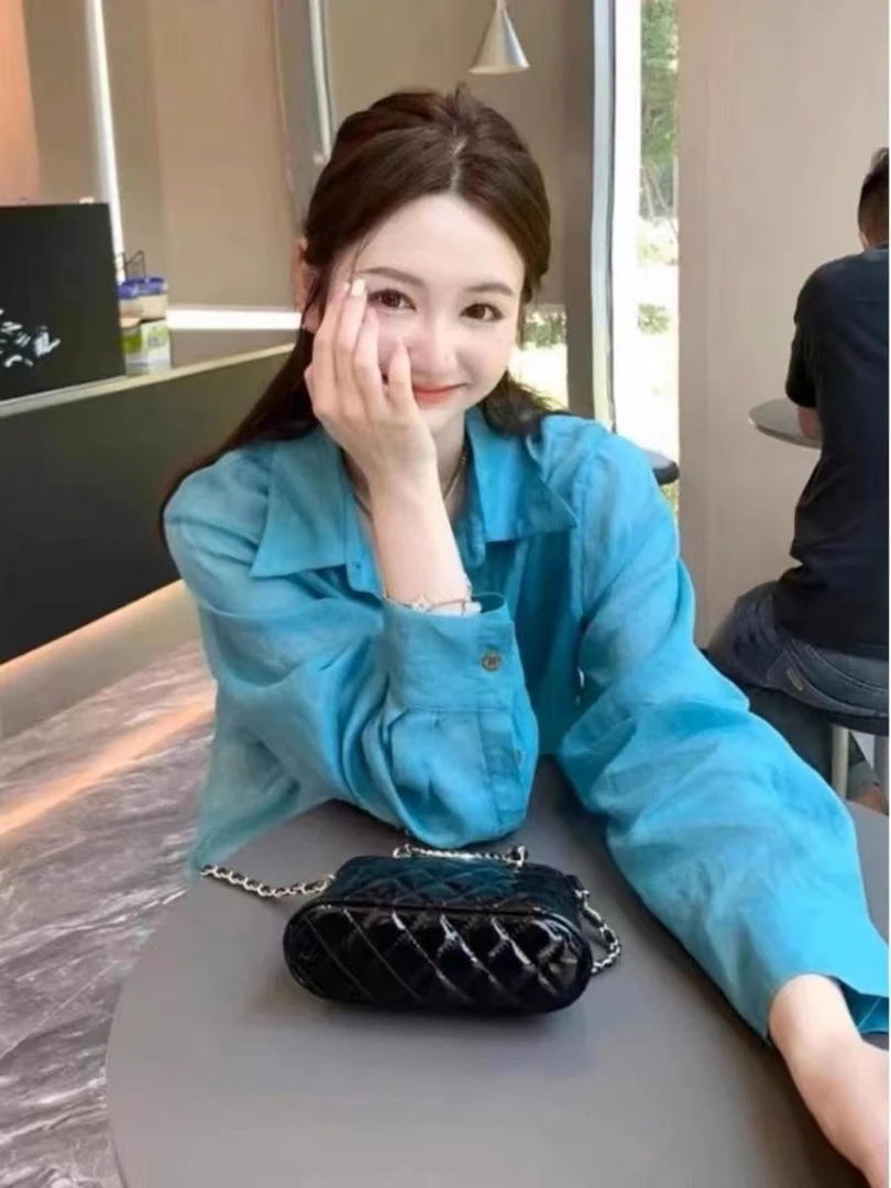 【蕙子严选】HXJ 6813新款时尚简约舒适棉麻小衫