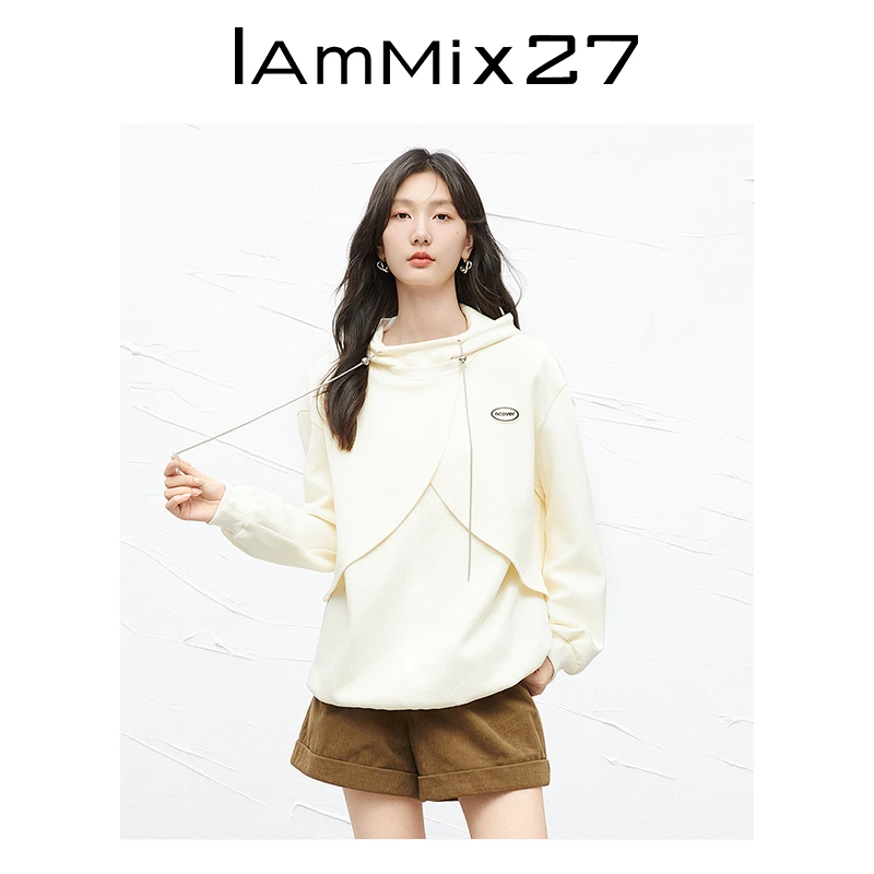 Iammix27品牌女装休闲连帽卫衣M2C8W27