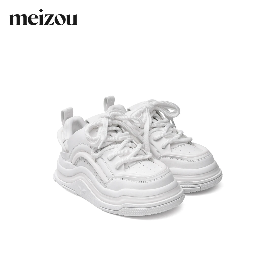meizou/魅奏2024春季新款百搭休闲鞋板鞋M0A819DB140