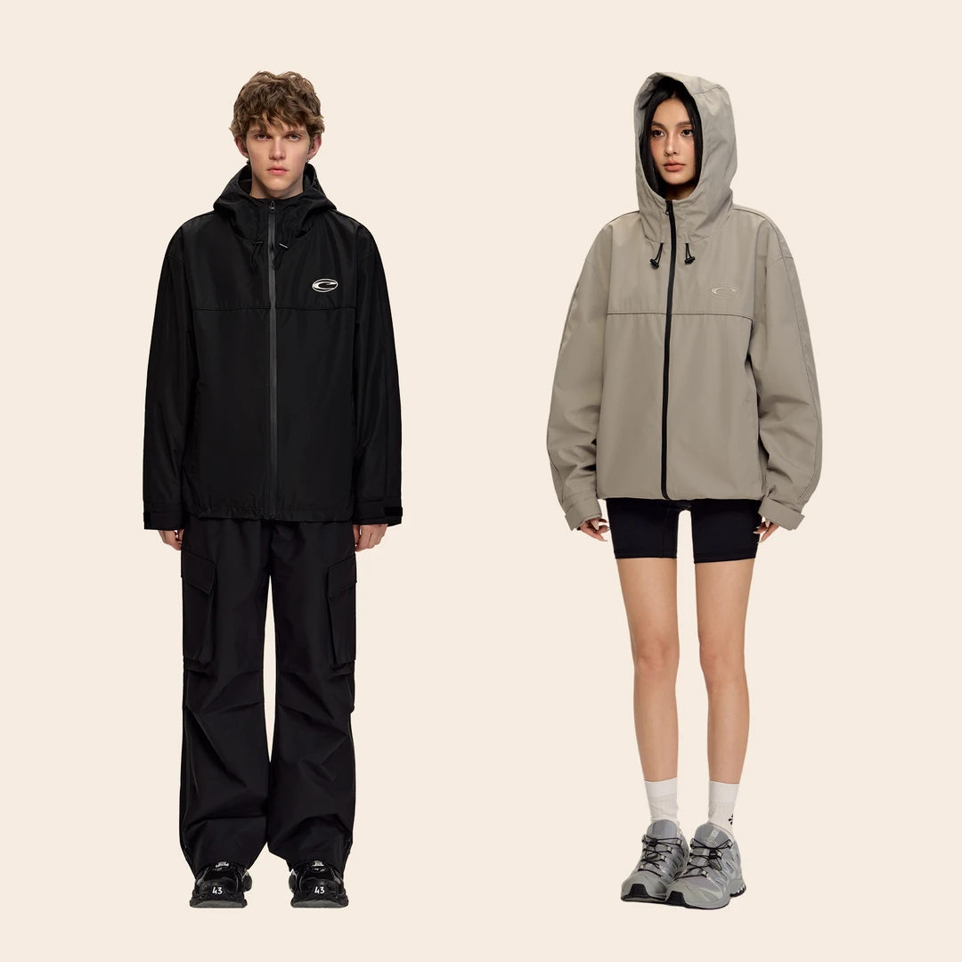 CLIMAX VISION三防户外时尚连帽冲锋夹克外套男女同款休闲上衣