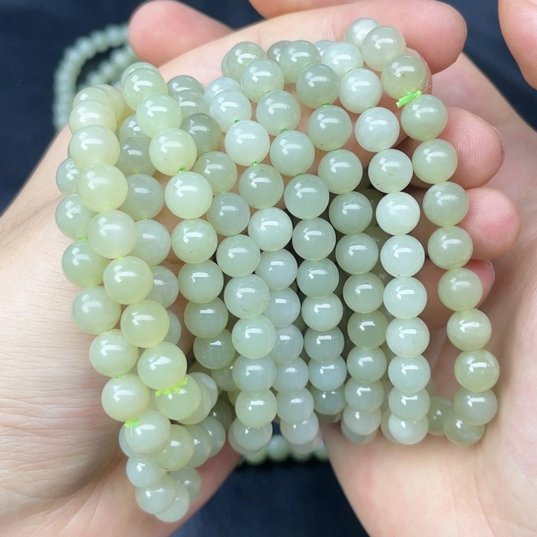 和田玉手串8mm拍一发一多样性发货