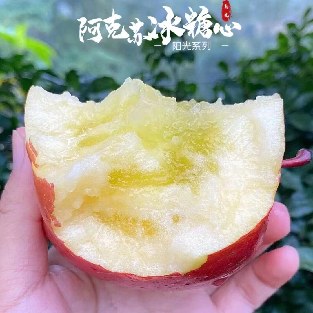 新疆阿克苏红旗坡有机冰糖心苹果8斤礼盒装当季大果新鲜水果顺丰