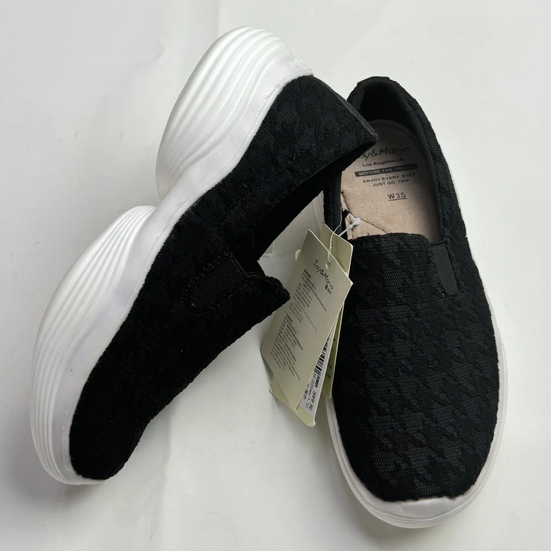 快乐玛丽时尚简约运动千鸟格布面健步鞋女鞋76216W