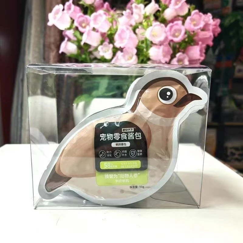 鹌享天下宠物零食酱包50克 鹌鹑鸡肉深海鱼油添加营养加餐猫餐包