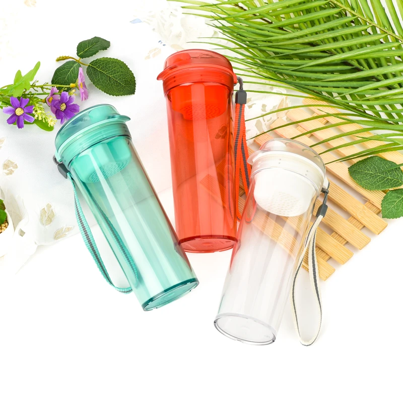 特百惠  400ML晶彩防漏随心杯 男女士儿童塑料密封便携水杯