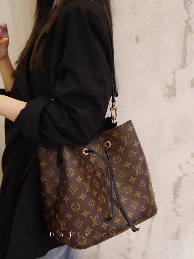 95新 LouisVuitton/路易威登 大吉中古/路易威登LV老花水桶包