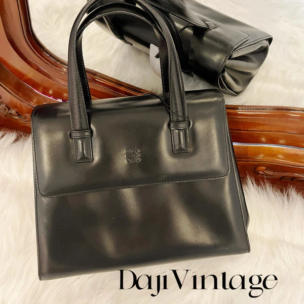大吉中古/LOEWE罗意威黑色kelly手提包